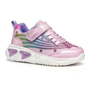�W�F�I�b�N�X �A�V�X�^�[ ���[�X���X �X�j�[�J�[ �K�[���Y �i Pink/Multicolor �j | GEOX Assister Laceless sneakers Girls [t]