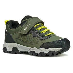 �W�F�I�b�N�X �}�O�l�^�[ ABX ���[�X���X �X�j�[�J�[ �{�[�C�Y �i Military/Lime �j | GEOX Magnetar ABX Laceless sneakers Boys [t]