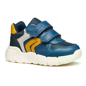 �W�F�I�b�N�X �t���N�V�p�[ �~�j ���[�X���X �X�j�[�J�[ �{�[�C�Y �i Avio/Ochre �j | GEOX Flexyper Mini Laceless sneakers Boys [t]