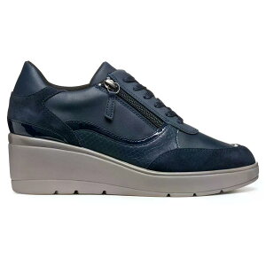 �W�F�I�b�N�X �C���f ���[�X���X �X�j�[�J�[ �K�[���Y �i Navy �j | GEOX Ilde Laceless sneakers Girls [t]