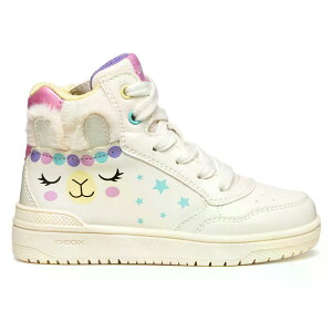 �W�F�I�b�N�X ���V�o �X�j�[�J�[ �K�[���Y �i LightIvory/Multicolor �j | GEOX Washiba sneakers Girls [t]