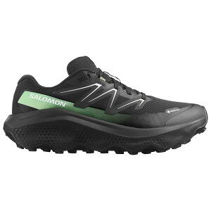 �T������ �E���g�� �t���[ 2 �S�A�e�b�N�X �g���C�� �����j���O �V���[�Y �i Black/Black/PatinaGreen �j | SALOMON Ultra Flow 2 gore-tex trail running shoes [t]