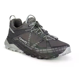 �A�N �t���C���b�N �S�A�e�b�N�X �n�C�L���O�V���[�Y �i Black/Silver �j | AKU Flyrock gore-tex hiking shoes [t]
