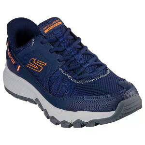 �X�P�b�`���[�Y �_�C�i�}�C�g AT �G�X�J�p�[ �n�C�L���O �V���[�Y �i NavyLeather/Textile/OrangeTrim �j | SKECHERS Dynamite AT Escapar Hiking Shoes [t]