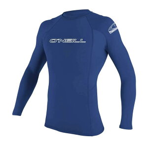 ���b�V���K�[�h - O'NEILL WETSUITS Basic Skins Crew L/S Long Sleeve Rash Guard �i Pacific �j [t]