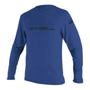 ���b�V���K�[�h - O'NEILL WETSUITS Basic Skins Rash Tee Long Sleeve Rash Guard �i Pacific �j [t]