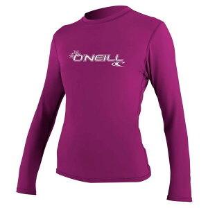 ���b�V���K�[�h - O'NEILL WETSUITS Basic Skins Sun Long Sleeve Rash Guard �i Fox Pink �j [t]