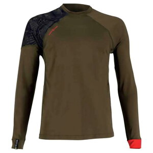 bVK[h - AQUALUNG Rash Guard Xscape Long Sleeve Rash Guard i Brown j [t]