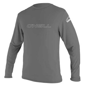 ���b�V���K�[�h - O'NEILL WETSUITS Basic Skins Long Sleeve Rash Guard �i Graphite �j [t]