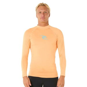 ���b�V���K�[�h - RIP CURL Waves Upf Perf Long Sleeve Rash Guard �i Mandarin Zest �j [t]