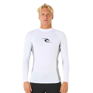 ���b�V���K�[�h - RIP CURL Waves Upf Perf Long Sleeve Rash Guard �i White �j [t]