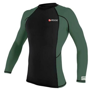 bVK[h - ABYSSTAR Malibu Long Sleeve Rash Guard i Black / Green j [t]