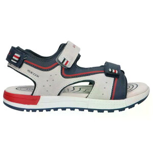 �W�F�I�b�N�X J25AVA 022BC �A���x�� �T���_�� �{�[�C�Y �i LightGrey/Navy �j | GEOX J25AVA 022BC Alben sandals Boys [t]