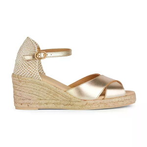 �W�F�I�b�N�X �W�F���T �G�X�p���g �E�F�b�W �T���_�� �E�[�}�� �i LightGold �j | GEOX Gelsa esparto wedge sandals woman [t]