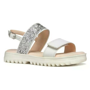 �W�F�I�b�N�X �R�����[ �T���_�� �K�[���Y �i White/LightSilver �j | GEOX Coralie sandals Girls [t]