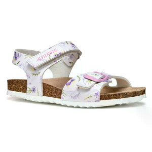 �W�F�I�b�N�X �A�h���G�� �T���_�� �K�[���Y �i White/Lilac �j | GEOX Adriel sandals Girls [t]