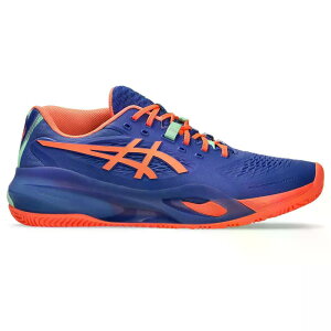 �A�V�b�N�X �Q�����]�����[�V���� X �p�f�� �V���[�Y �i DarkCobalt/VividCoral �j | ASICS Gel-Resolution X Padel Shoes [t]
