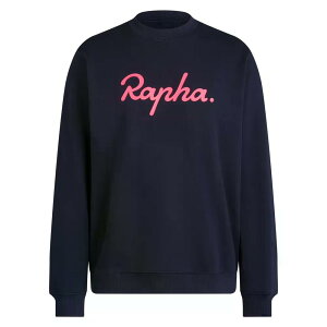 ���t�@ �w�r�[�E�F�C�g �R�b�g�� ���[�W ���S �X�E�F�b�g�V���c �i DarkNavy/High-VisPink �j | RAPHA Heavyweight Cotton Large Logo sweatshirt [t]