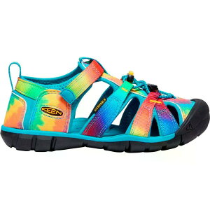 �L�[�� �V�[�L�����v II CNX �L�b�Y ���[�X �T���_�� �i VividBlue/OriginalTieDye �j | KEEN Seacamp II CNX Kids Youth Sandals [t]