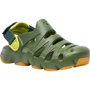 �L�[�� �n�C�p�[�t���C�g �L�b�Y �T���_�� �i BronzeGreen/OrangePeel �j | KEEN Hyperflt Kids Sandals [t]