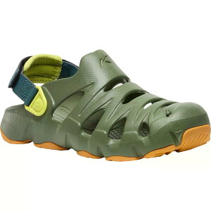 �L�[�� �n�C�p�[�t���C�g �L�b�Y ���[�X �T���_�� �i BronzeGreen/OrangePeel �j | KEEN Hyperflt Kids Youth Sandals [t]