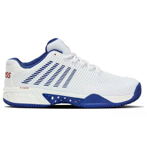 �P�[�X�C�X �n�C�p�[�R�[�g �G�N�X�v���X 2 HB �N���[�R�[�g �V���[�Y �i White/ClassicBlue/MarsRed �j | K-SWISS Hypercourt Express 2 HB Clay Court Shoes [t]
