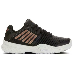 �P�[�X�C�X �R�[�g �G�N�X�v���X HB �N���[�R�[�g �V���[�Y ���f�B�[�X �i Black/White/RoseGold �j | K-SWISS Court Express HB Clay Court Shoes Women [t]