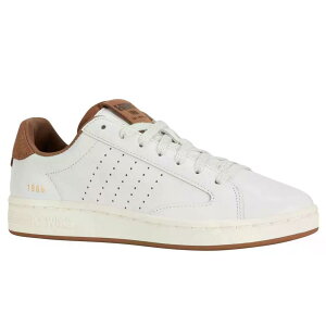 �P�[�X�C�X ���C�t�X�^�C�� ���U�� �N���u ���U�[ �X�j�[�J�[ ���f�B�[�X �i White/ToastedCoconut/SnowWhite �j | K-SWISS Lifestyle Lozan Klub Leather Sneakers Women [t]