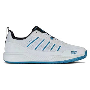 �P�[�X�C�X �E���g�� �R�[�g �p�f�� �V���[�Y �i White/Black/BlueMoon �j | K-SWISS Ultra Court Padel Shoes [t]