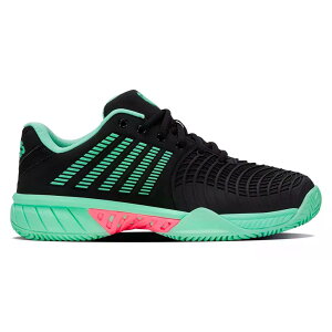 K-SWISS Express Light 3 HB �N���[�R�[�g�p�V���[�Y �i Black/NeonMint/NeonPastelLilacPink �j [t]