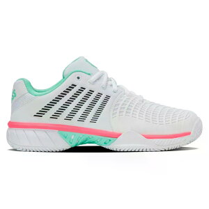 K-SWISS Express Light 3 HB �N���[�R�[�g�p�V���[�Y �i White/NeonMint/NeonPastelPink �j [t]