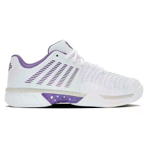 �P�[�X�C�X �G�N�X�v���X ���C�g 3 �I�[���R�[�g �V���[�Y ���f�B�[�X �i White/PurpleHaze/LnrRk �j | K-SWISS Express Light 3 All Court Shoes Women [t]