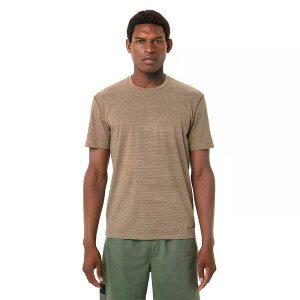 �o�E�f �~�l�I �X�g���C�v�h II �V���[�g�X���[�u T�V���c �i Tobacco �j | VAUDE Mineo Striped II Short Sleeve T-Shirt [t]