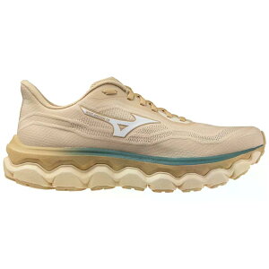 �~�Y�m �E�F�[�u �z���C�Y�� 9 �����j���O�V���[�Y �i PaleKhaki/White/Curds&Whey �j | MIZUNO Wave Horizon 9 Running Shoes [t]
