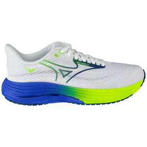 MIZUNO Wave Rider 29 �����j���O�V���[�Y �i White/EstateBlue/LightningYellow �j [t]