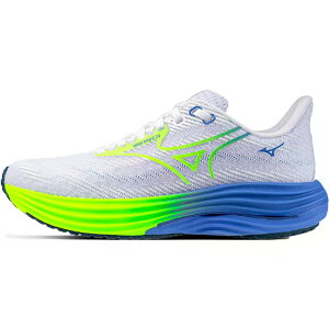 MIZUNO Wave Rider 29 �����j���O�V���[�Y �i White/LightningYellow/Ultramarine �j [t]