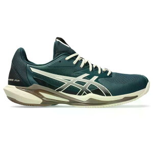 �A�V�b�N�X �\�����[�V���� �X�s�[�h FF 3 �N���[�R�[�g �e�j�X �V���[�Y �i SaxonGreen/Birch �j | ASICS Solution Speed FF 3 Clay Court Tennis Shoes [t]