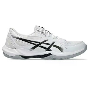�A�V�b�N�X �Q�� ���P�b�g 12 �n�[�h�R�[�g �e�j�X �V���[�Y �i White/Black �j | ASICS Gel-Rocket 12 Hard Court Tennis Shoes [t]