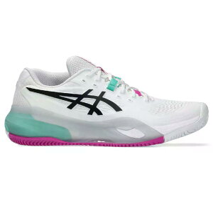 �A�V�b�N�X �Q�� ���]�����[�V���� X �N���[�R�[�g �e�j�X �V���[�Y �i White/AuroraGreen �j | ASICS Gel-Resolution X Clay Court Tennis Shoes [t]