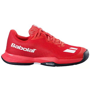 �o�{�� �W�F�b�g �}�b�n 3 �{�[�C �N���[�R�[�g �e�j�X �V���[�Y �i CherryTomato/White �j | BABOLAT Jet Mach 3 Boy Clay Court Tennis Shoes [t]