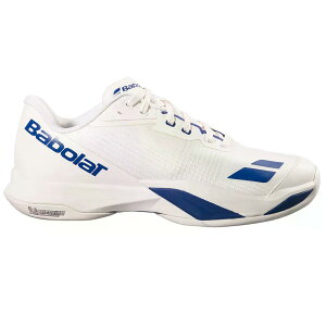�o�{�� �W�F�b�g �}�b�n 4 �I�[���R�[�g �e�j�X �V���[�Y �i Cream/DarkBlue �j | BABOLAT Jet Mach 4 All Court Tennis Shoes [t]