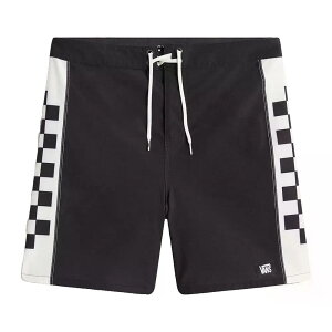 �o���Y �v���C�}���[ 2 �G���X�e�B�b�N �X�C���g�����N�X �i Black/Marshmallow �j | VANS New Daily Sideline Swim Trunks [t]