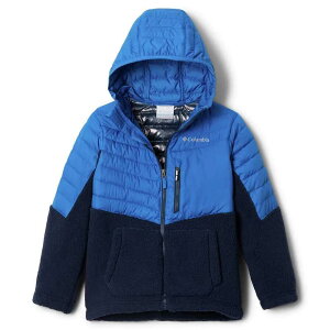 RrA pE_[ Cg {[CY mxeB WPbg i BrightIndigo/CollegiateNavy j | COLUMBIA Powder Lite Boys Novelty jacket [t]