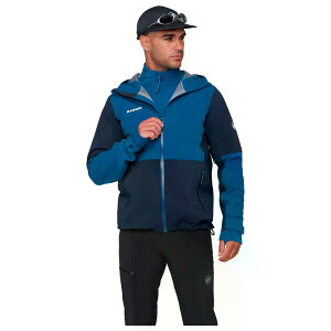 �}���[�g ���i�[�h �K�C�h �n�[�h�V�F�� �W���P�b�g �i Marine/Tschiel �j | MAMMUT Linard Guide Hardshell Jacket [t]