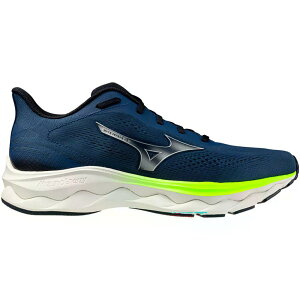 �~�Y�m �E�F�[�u �Z���[�� 2 �����j���O�V���[�Y �i EstateBlue/Silver/LightningYellow �j | MIZUNO Wave Serene 2 Running Shoes [t]
