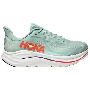 �z�J �N���t�g�� 10 �����j���O�V���[�Y �i Sage/NeonFlame �j | HOKA Clifton 10 Running Shoes [t]