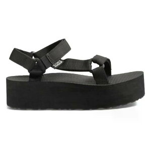 �e�o �t���b�g�t�H�[�� ���j�o�[�T�� �T���_�� �E�[�}�� �i Black �j | TEVA Flatform Universal Sandals woman [t]