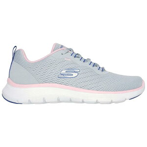 �X�P�b�`���[�Y �t���b�N�X �A�s�[�� 5.0 �V���[�Y ���f�B�[�X �i Grey Mesh / Blue / Pink Trim �j | SKECHERS Flex Appeal 5.0 shoes Women [t]