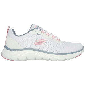 �X�P�b�`���[�Y �t���b�N�X �A�s�[�� 5.0 �V���[�Y ���f�B�[�X �i White Mesh / Pink / Light Blue Trim �j | SKECHERS Flex Appeal 5.0 shoes Women [t]