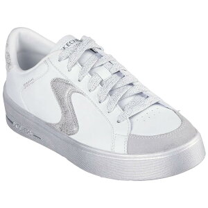 XPb`[Y qh V[Y fB[X i White Duraleather / Silver Trim j | SKECHERS Hiland shoes Women [t]